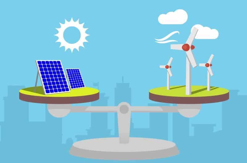 energia solar-energia eólica-diferenças